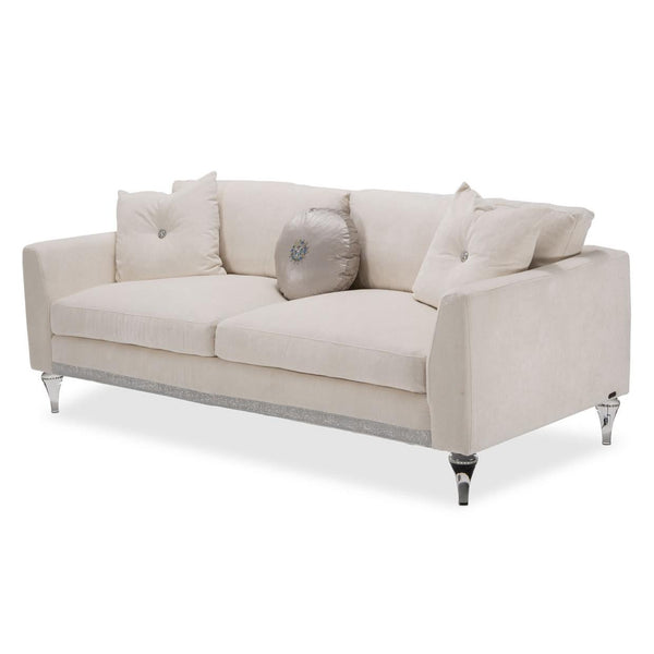 Michael Amini Glimmering Heights Stationary Fabric Sofa 9011815-CLOUD-002 IMAGE 1