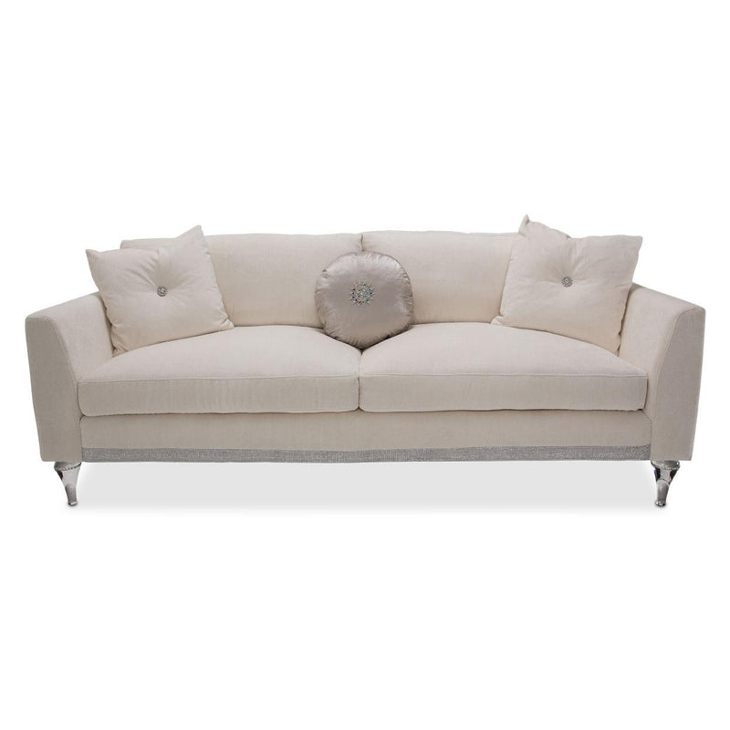 Michael Amini Glimmering Heights Stationary Fabric Sofa 9011815-CLOUD-002 IMAGE 2