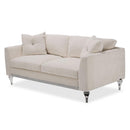 Michael Amini Glimmering Heights Stationary Fabric Loveseat 9011825-CLOUD-002 IMAGE 1