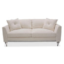 Michael Amini Glimmering Heights Stationary Fabric Loveseat 9011825-CLOUD-002 IMAGE 2