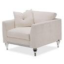 Michael Amini Glimmering Heights Stationary Fabric Chair 9011835-CLOUD-002 IMAGE 1