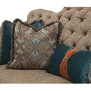 Michael Amini Grand Masterpiece Stationary Fabric Sofa 9050816-ANGLD-402 IMAGE 6