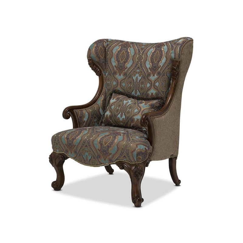 Michael Amini Grand Masterpiece Stationary Fabric Chair 9050836-TRMLN-402 IMAGE 1