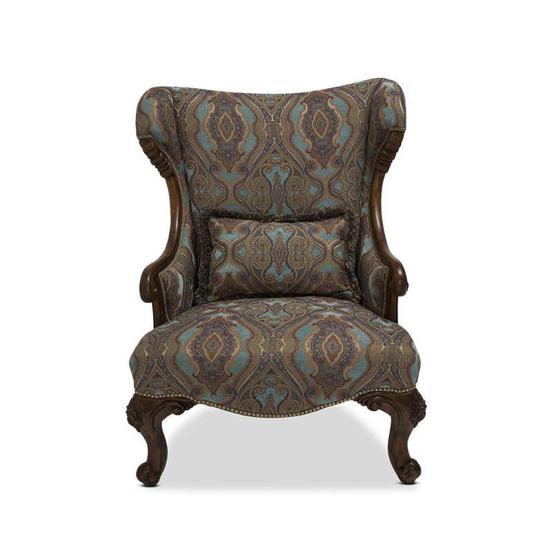 Michael Amini Grand Masterpiece Stationary Fabric Chair 9050836-TRMLN-402 IMAGE 2