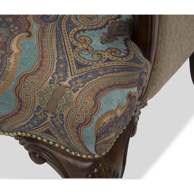 Michael Amini Grand Masterpiece Stationary Fabric Chair 9050836-TRMLN-402 IMAGE 5