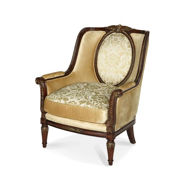 Michael Amini Imperial Court Stationary Fabric Chair 79835-CHPGN-40 IMAGE 1