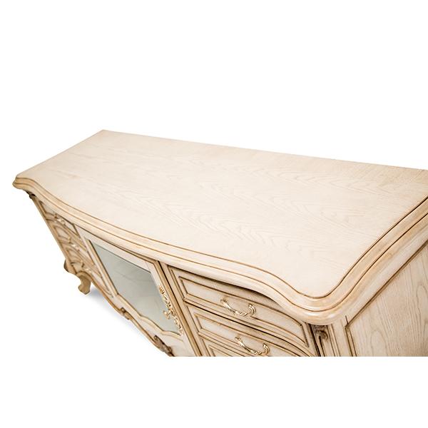 Michael Amini Platine de Royale TV Stand with Cable Management 09098-201 IMAGE 2