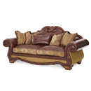 Michael Amini Tuscano Stationary Leather/Fabric Sofa 34915-SPICE-26 IMAGE 1