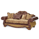 Michael Amini Tuscano Stationary Leather/Fabric Sofa 34915-SPICE-26 IMAGE 2