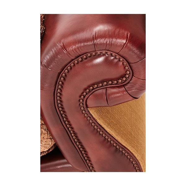 Michael Amini Tuscano Stationary Leather/Fabric Sofa 34915-SPICE-26 IMAGE 6
