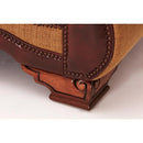 Michael Amini Tuscano Stationary Leather/Fabric Sofa 34915-SPICE-26 IMAGE 7