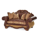 Michael Amini Tuscano Stationary Leather/Fabric Loveseat 34925-SPICE-26 IMAGE 1