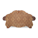 Michael Amini Tuscano Stationary Leather/Fabric Loveseat 34925-SPICE-26 IMAGE 3