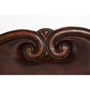 Michael Amini Tuscano Stationary Leather/Fabric Loveseat 34925-SPICE-26 IMAGE 5