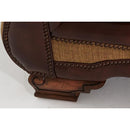 Michael Amini Tuscano Stationary Leather/Fabric Loveseat 34925-SPICE-26 IMAGE 6