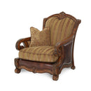 Michael Amini Tuscano Stationary Leather/Fabric Chair 34934-OLIVE-26 IMAGE 1