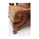 Michael Amini Tuscano Stationary Leather/Fabric Chair 34934-OLIVE-26 IMAGE 3