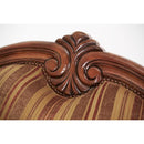 Michael Amini Tuscano Stationary Leather/Fabric Chair 34934-OLIVE-26 IMAGE 5