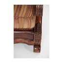 Michael Amini Tuscano Stationary Leather/Fabric Chair 34934-OLIVE-26 IMAGE 6