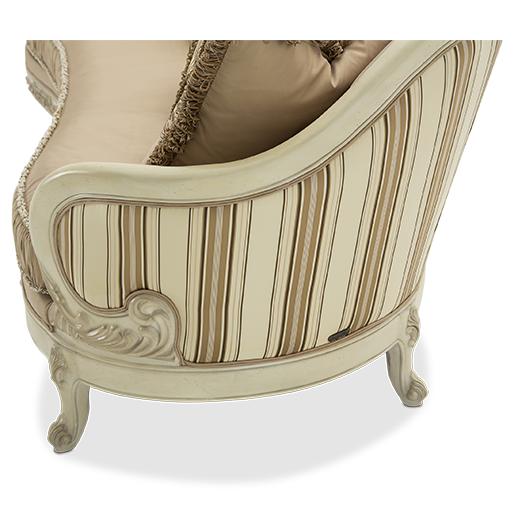 Michael Amini Villa Di Como Stationary Fabric Sofa 9053815-CREAM-115 IMAGE 6