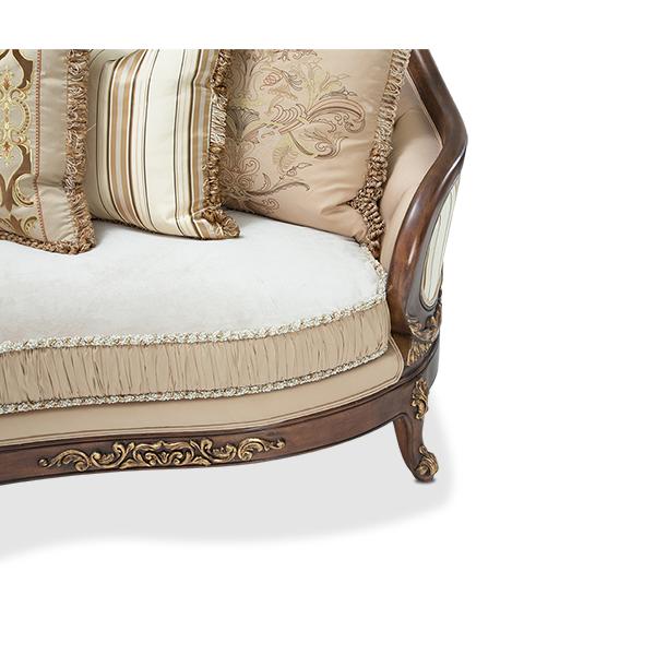 Michael Amini Villa Di Como Stationary Fabric Sofa 9053815-CREAM-115 IMAGE 8