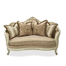 Michael Amini Villa Di Como Stationary Fabric Loveseat 9053825-CREAM-115 IMAGE 2