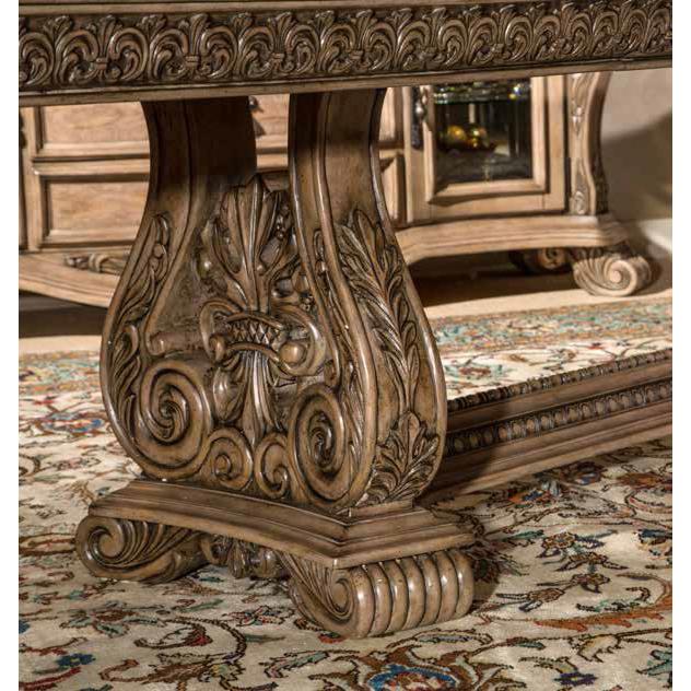Michael Amini Villa Di Como Heritage Dining Table with Trestle Base 9053002-207 IMAGE 6