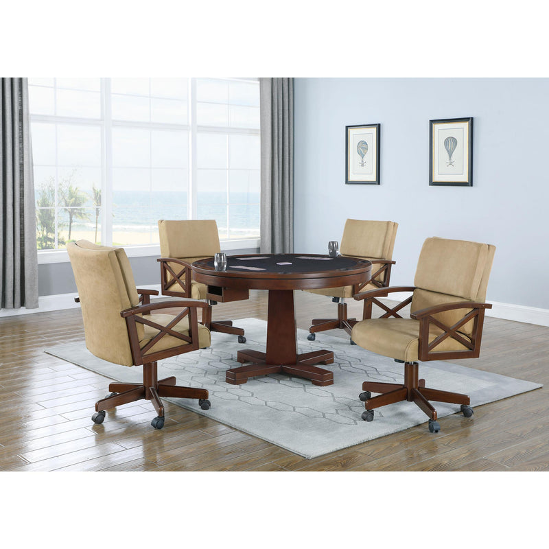 Coaster Furniture Marietta 100172 Upholstered Swivel Dining and Game Chair - Tobacco IMAGE 11