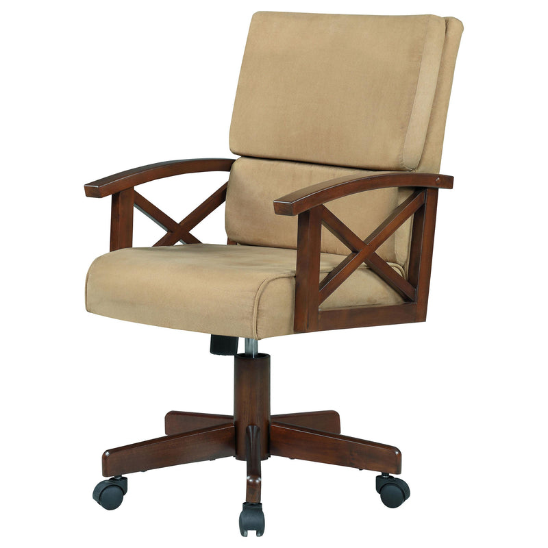 Coaster Furniture Marietta 100172 Upholstered Swivel Dining and Game Chair - Tobacco IMAGE 3