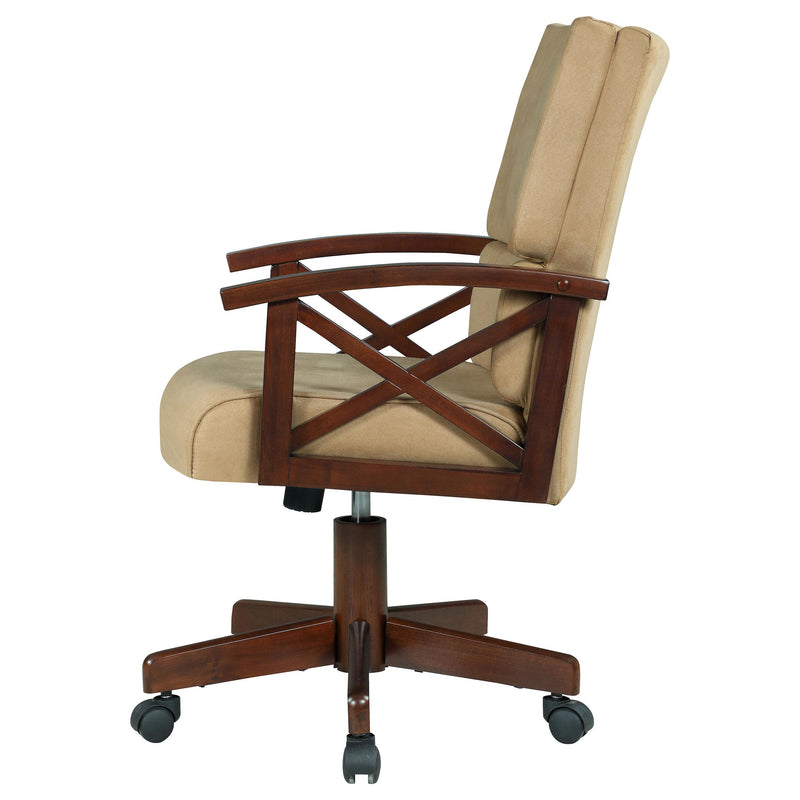 Coaster Furniture Marietta 100172 Upholstered Swivel Dining and Game Chair - Tobacco IMAGE 4