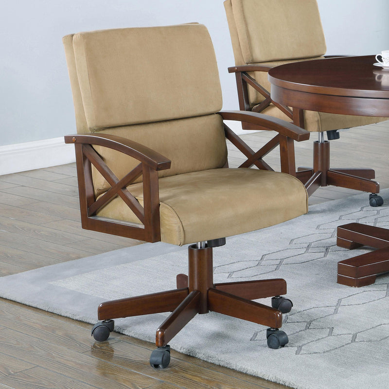 Coaster Furniture Marietta 100172 Upholstered Swivel Dining and Game Chair - Tobacco IMAGE 9