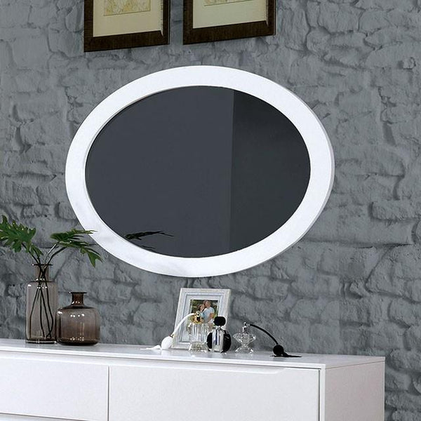 Furniture of America Lennart II Dresser Mirror CM7386WH-MO IMAGE 1