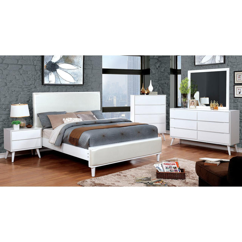 Furniture of America Lennart II King Bed CM7387WH-EK-BED IMAGE 3