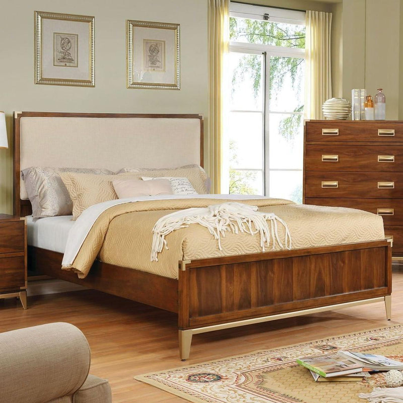 Furniture of America Tychus California King Upholstered Panel Bed CM7559F-CK-BED IMAGE 2