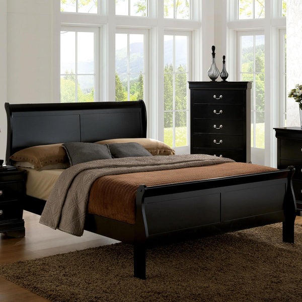 Furniture of America Louis Philippe III Twin Sleigh Bed CM7866BK-T-BED IMAGE 1