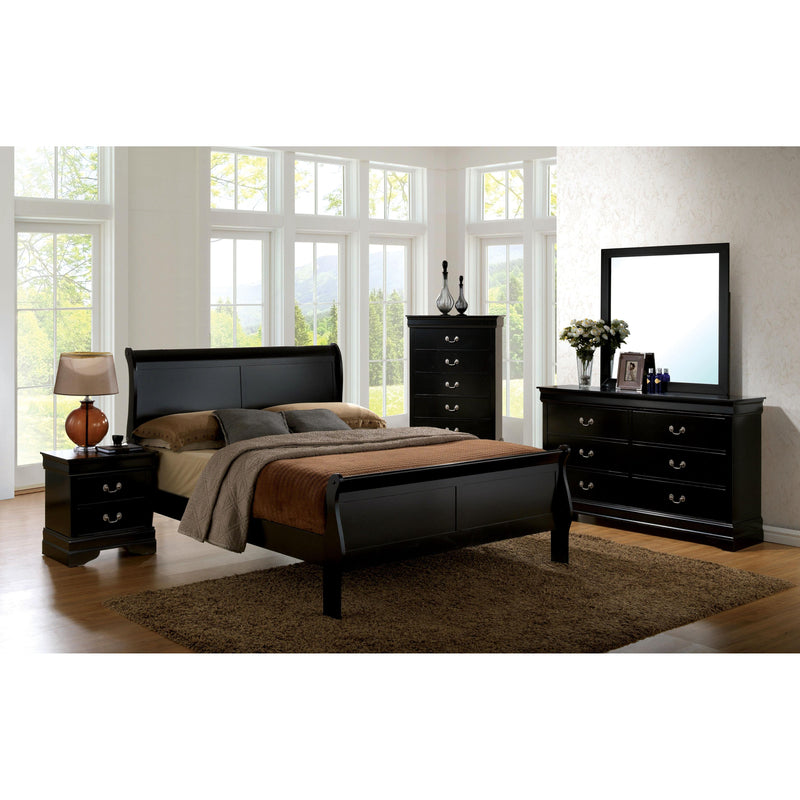 Furniture of America Louis Philippe III Twin Sleigh Bed CM7866BK-T-BED IMAGE 2