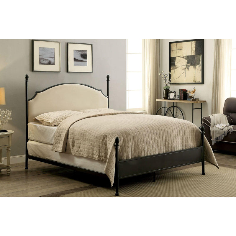 Furniture of America Sinead Twin Upholstered Poster Bed CM7420T IMAGE 1