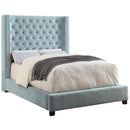 Furniture of America Mirabelle California King Upholstered Panel Bed CM7679BL-CK IMAGE 1