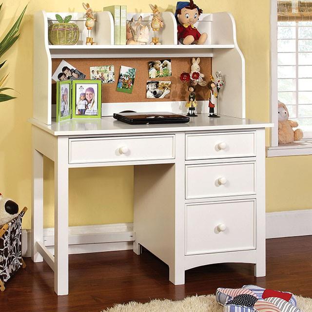 Furniture of America Kids Desks Hutch CM7905WH-HC IMAGE 2