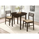 Coaster Furniture Bucknell 130005 3-piece Round Drop Leaf Dining Table Set - Cappuccino IMAGE 13