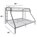 Acme Furniture Tritan 02052SI Twin XL/Queen Bunk Bed IMAGE 5