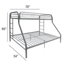 Acme Furniture Tritan 02053SI Twin/Full Bunk Bed IMAGE 5