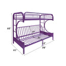 Acme Furniture Eclipse 02091W-PU Twin/Full Futon Bunk Bed IMAGE 6