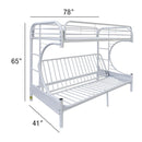 Acme Furniture Eclipse 02091W-W Twin/Full Futon Bunk Bed IMAGE 5