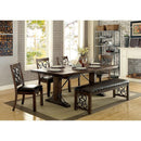 Furniture of America Paulina Dining Table with Pedestal Base CM3465T IMAGE 3