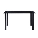 Homelegance Florian Dining Table with Glass Top 5538BK* IMAGE 1