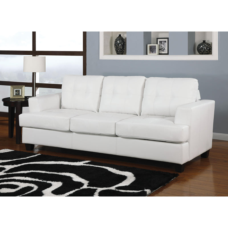 Acme Furniture Platinum Bonded Leather Queen Sleeper 15062 IMAGE 2