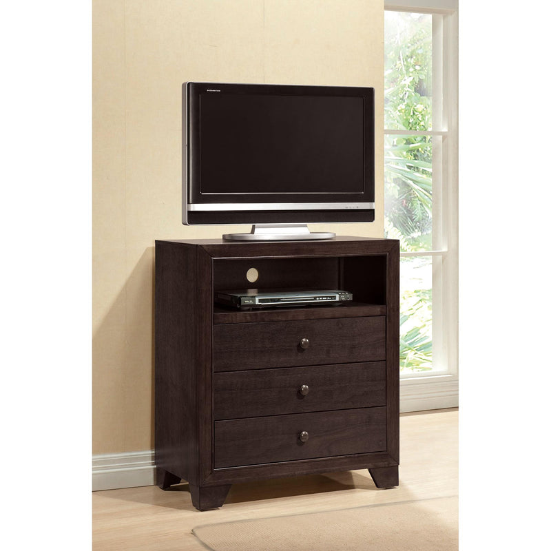 Acme Furniture Madison 3-Drawer Media Chest 19577 IMAGE 2