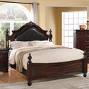 Acme Furniture Gwyneth King Upholstered Poster Bed 21877EK IMAGE 1