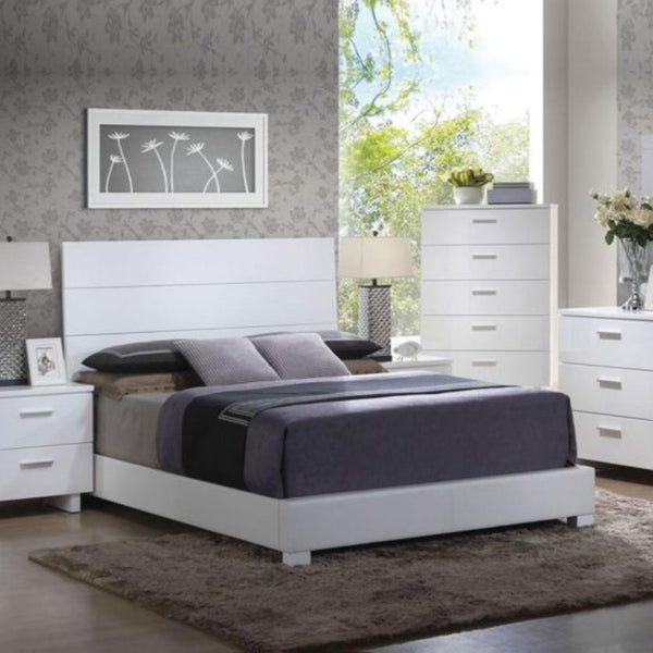 Acme Furniture Lorimar King Upholstered Platform Bed 22627AEK IMAGE 1